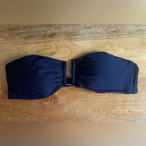 J.crew bikini tops- Bandeau and square top  Size medium Navy